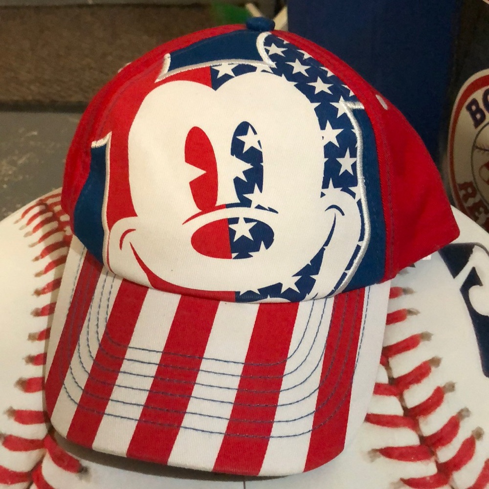 Disney Parks All American Mickey Mouse SnapBack Hat Cap USA